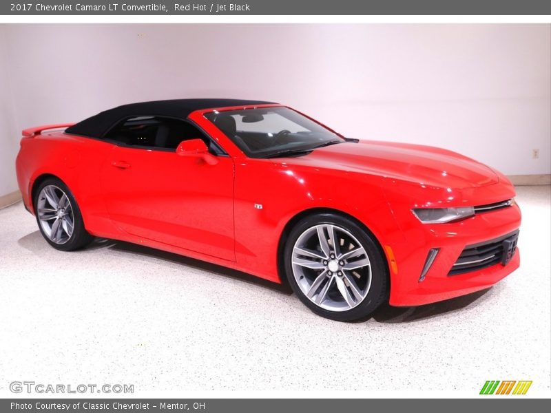 Red Hot / Jet Black 2017 Chevrolet Camaro LT Convertible