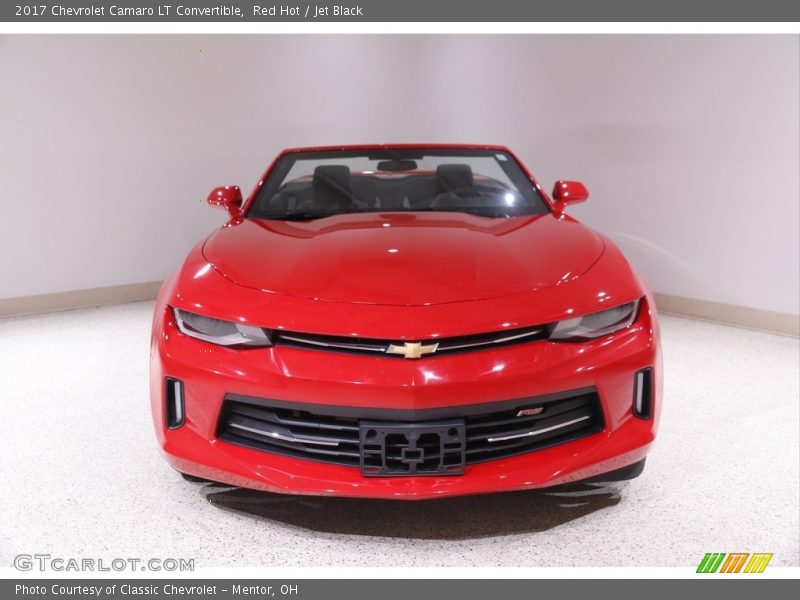 Red Hot / Jet Black 2017 Chevrolet Camaro LT Convertible