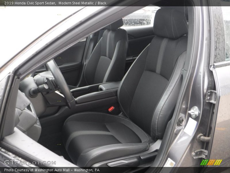 Modern Steel Metallic / Black 2019 Honda Civic Sport Sedan