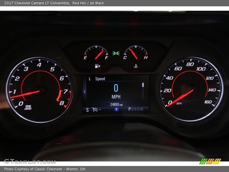 Red Hot / Jet Black 2017 Chevrolet Camaro LT Convertible