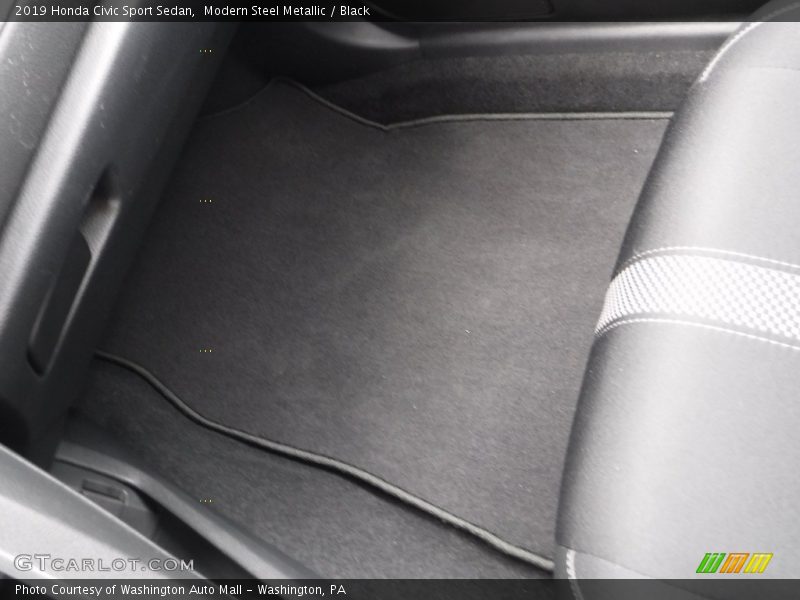Modern Steel Metallic / Black 2019 Honda Civic Sport Sedan