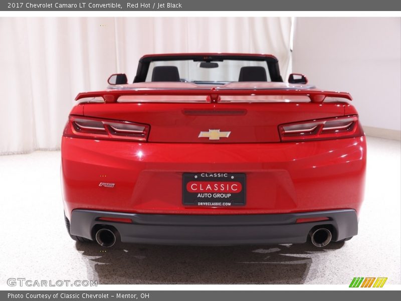 Red Hot / Jet Black 2017 Chevrolet Camaro LT Convertible