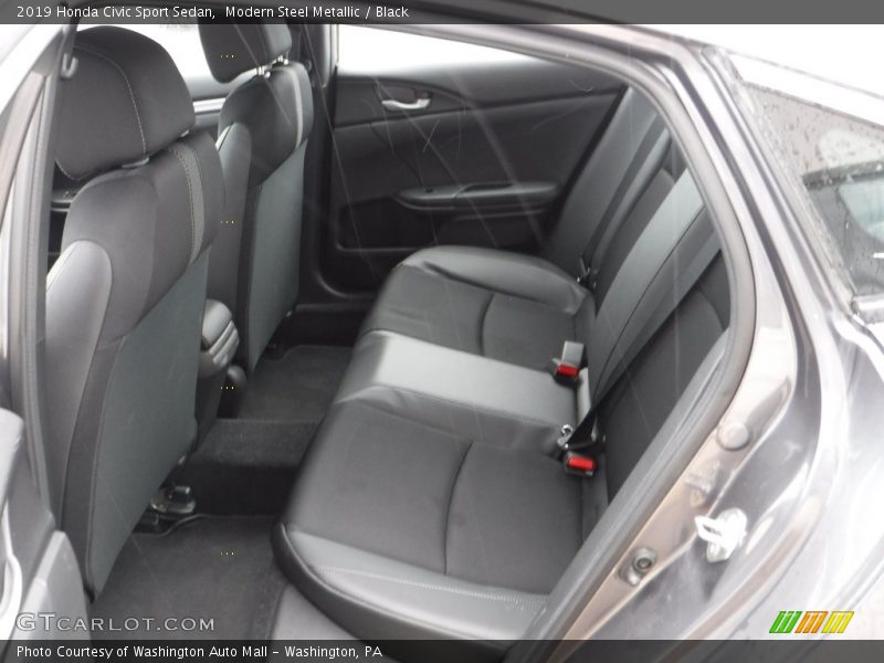Modern Steel Metallic / Black 2019 Honda Civic Sport Sedan