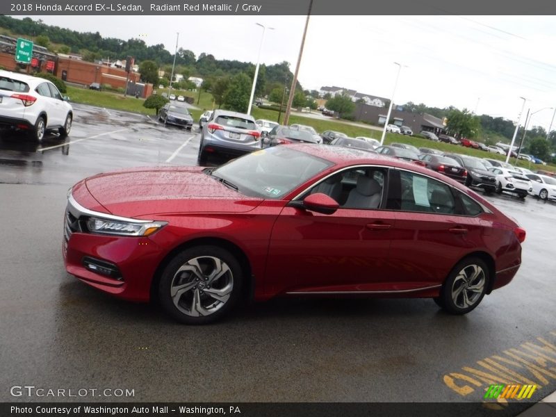 Radiant Red Metallic / Gray 2018 Honda Accord EX-L Sedan