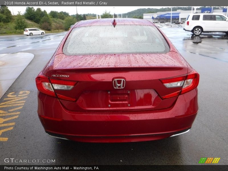Radiant Red Metallic / Gray 2018 Honda Accord EX-L Sedan