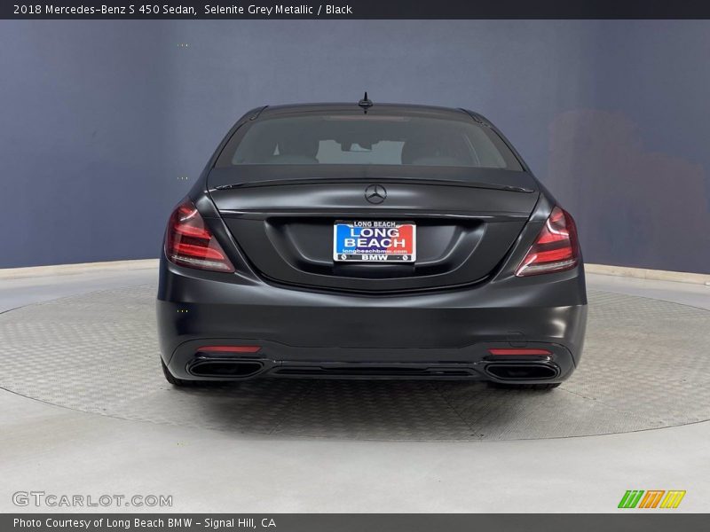 Selenite Grey Metallic / Black 2018 Mercedes-Benz S 450 Sedan