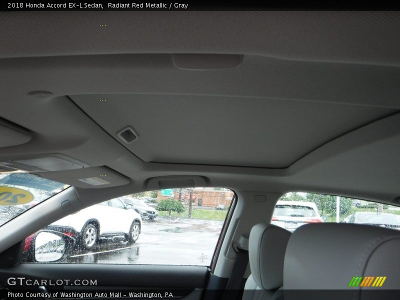 Radiant Red Metallic / Gray 2018 Honda Accord EX-L Sedan