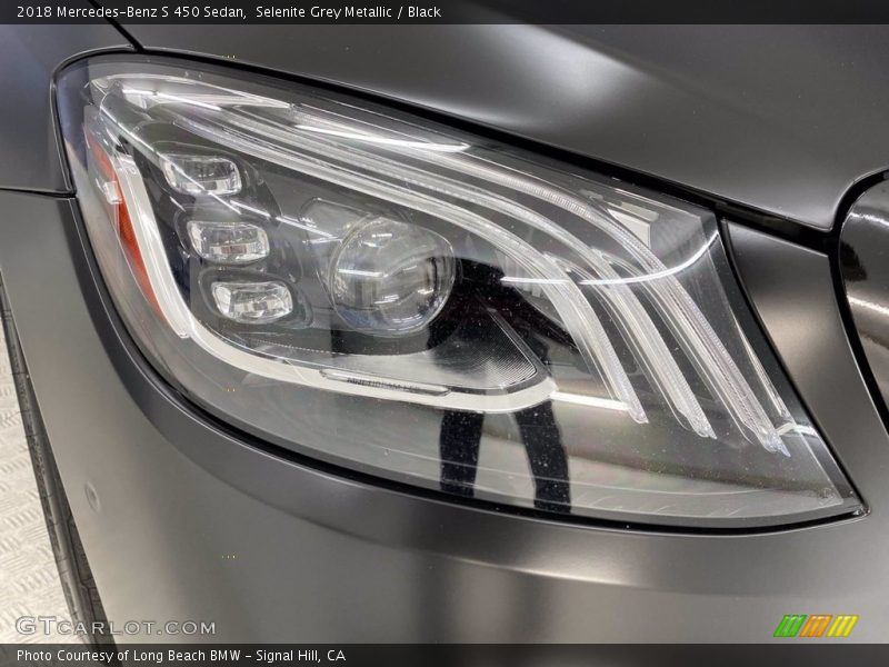 Selenite Grey Metallic / Black 2018 Mercedes-Benz S 450 Sedan