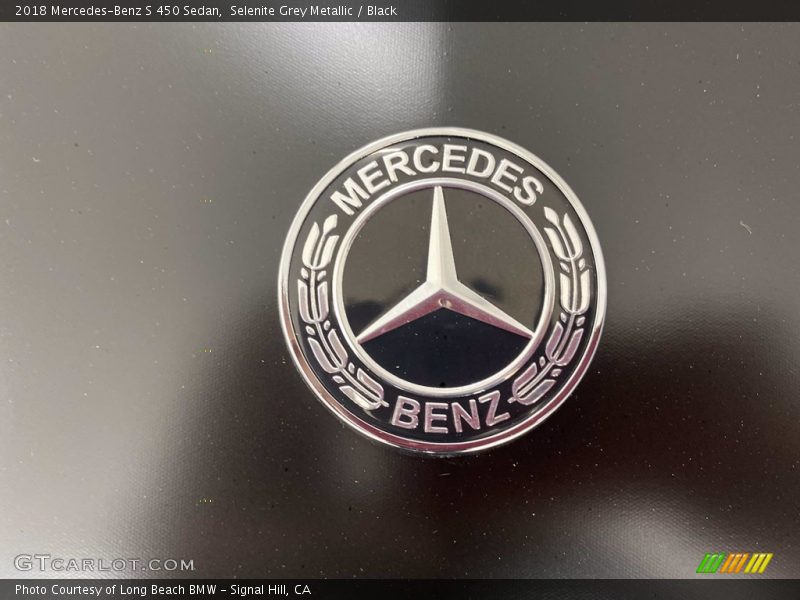 Selenite Grey Metallic / Black 2018 Mercedes-Benz S 450 Sedan