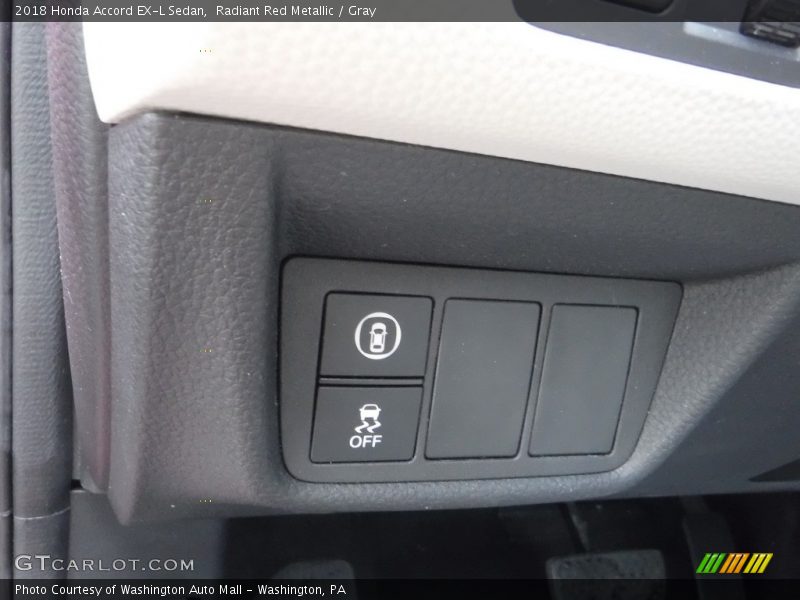 Radiant Red Metallic / Gray 2018 Honda Accord EX-L Sedan
