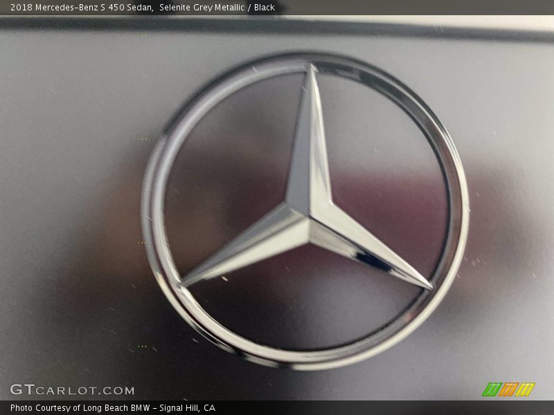 Selenite Grey Metallic / Black 2018 Mercedes-Benz S 450 Sedan