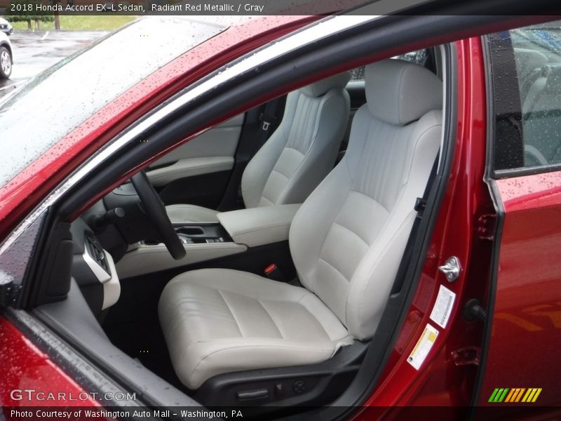 Radiant Red Metallic / Gray 2018 Honda Accord EX-L Sedan