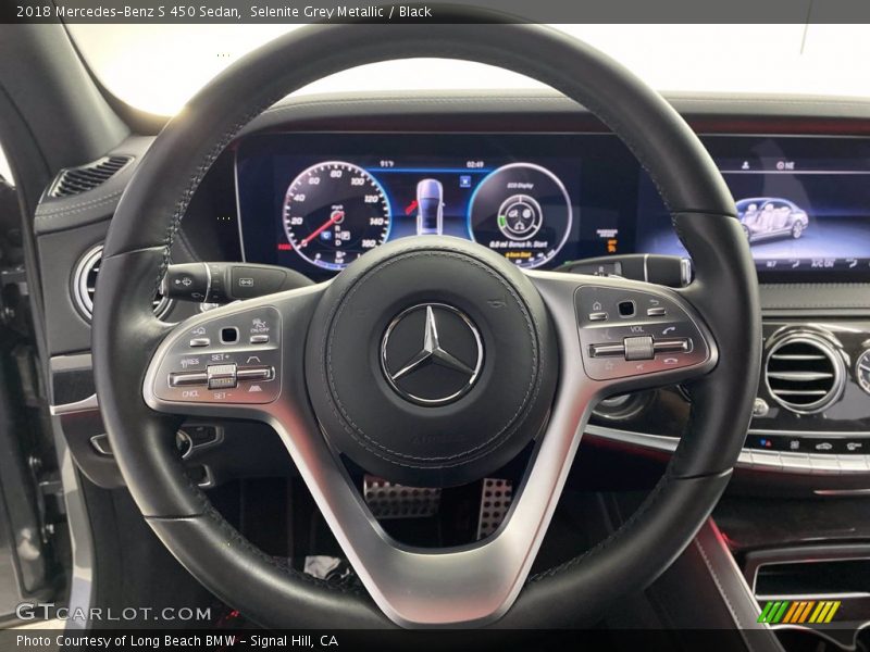 Selenite Grey Metallic / Black 2018 Mercedes-Benz S 450 Sedan