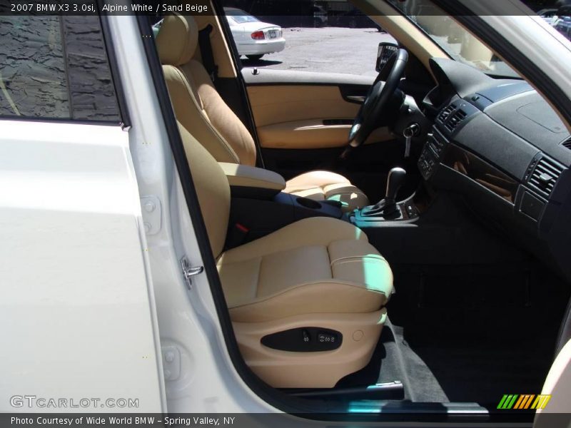 Alpine White / Sand Beige 2007 BMW X3 3.0si
