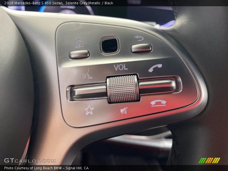 Selenite Grey Metallic / Black 2018 Mercedes-Benz S 450 Sedan