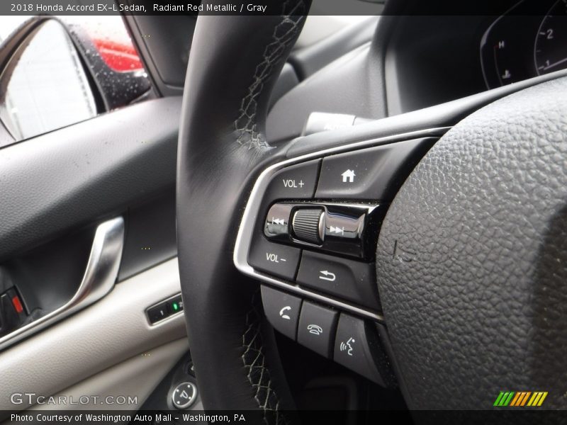 Controls of 2018 Accord EX-L Sedan