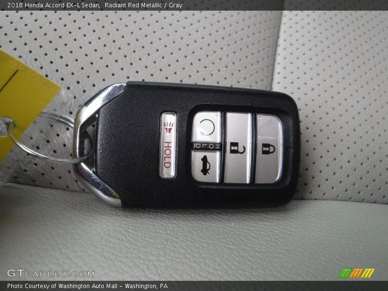 Keys of 2018 Accord EX-L Sedan