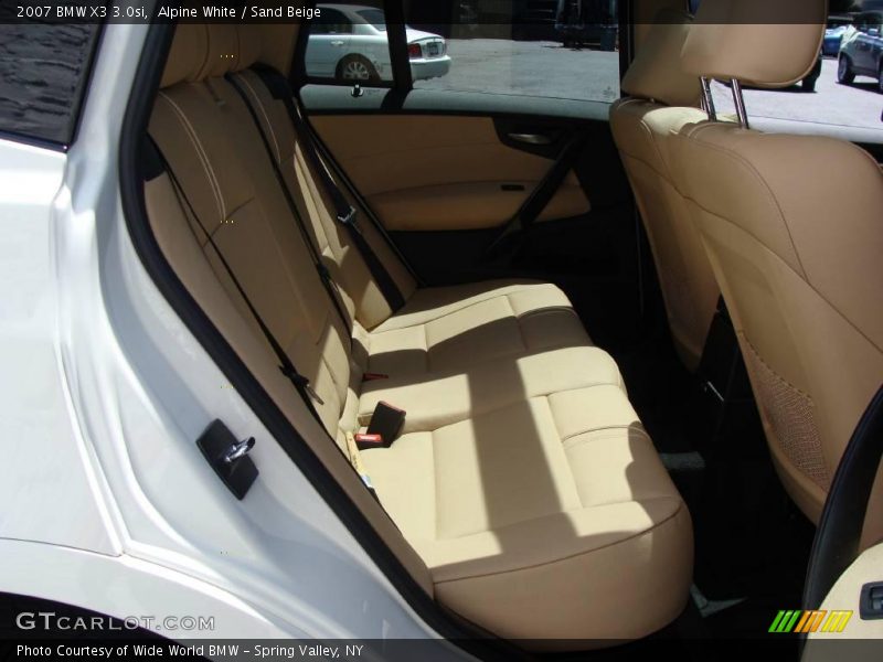 Alpine White / Sand Beige 2007 BMW X3 3.0si