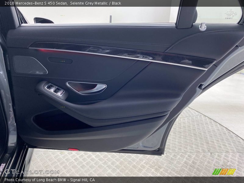 Selenite Grey Metallic / Black 2018 Mercedes-Benz S 450 Sedan