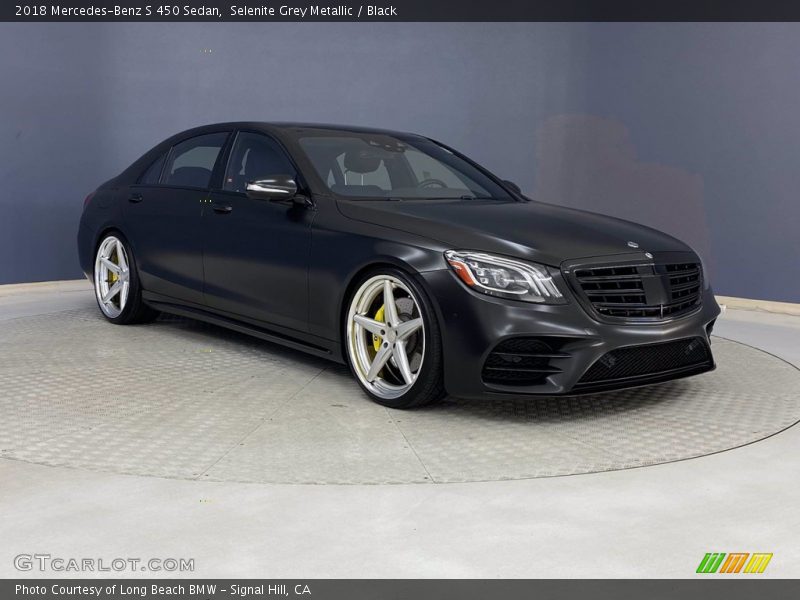 Selenite Grey Metallic / Black 2018 Mercedes-Benz S 450 Sedan