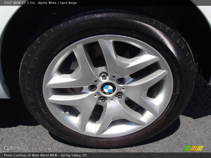Alpine White / Sand Beige 2007 BMW X3 3.0si