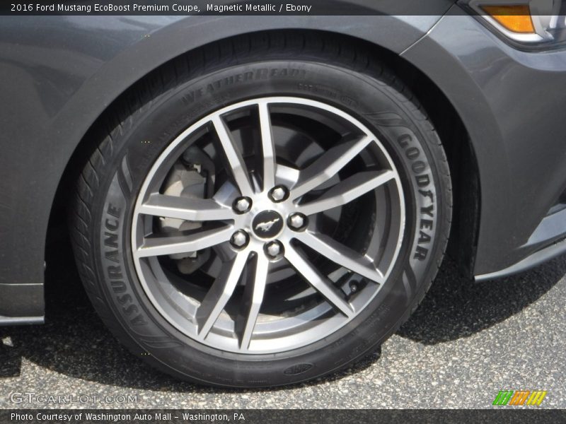 Magnetic Metallic / Ebony 2016 Ford Mustang EcoBoost Premium Coupe