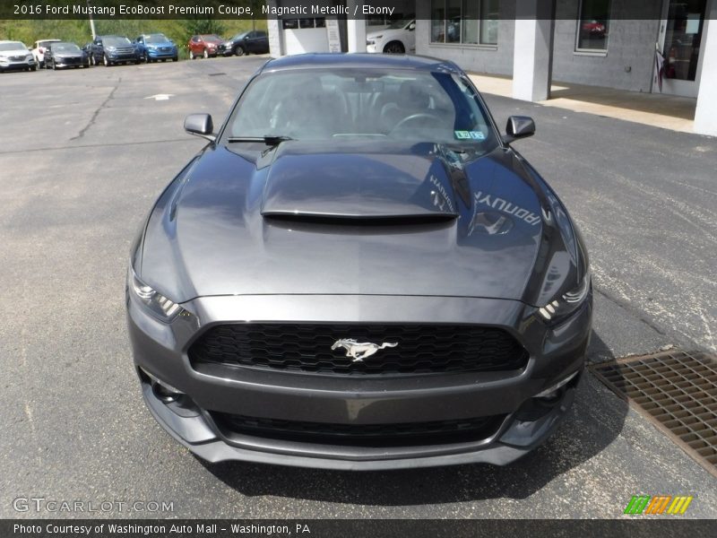 Magnetic Metallic / Ebony 2016 Ford Mustang EcoBoost Premium Coupe