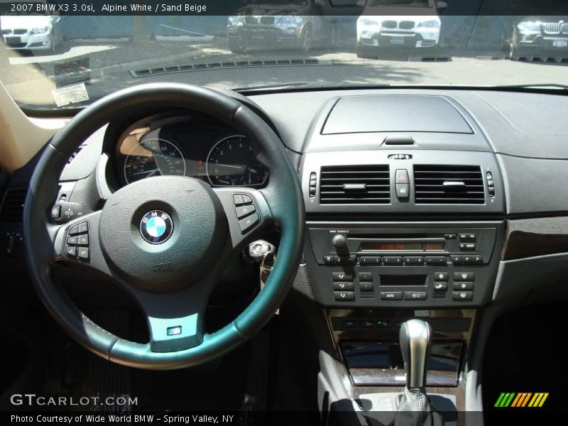 Alpine White / Sand Beige 2007 BMW X3 3.0si