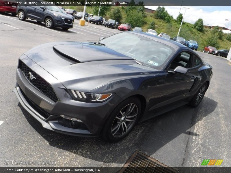 Magnetic Metallic / Ebony 2016 Ford Mustang EcoBoost Premium Coupe