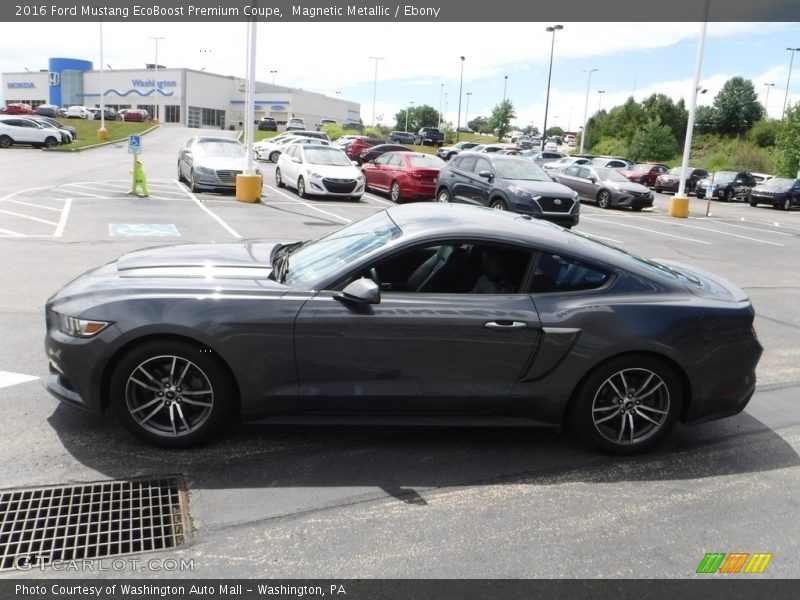 Magnetic Metallic / Ebony 2016 Ford Mustang EcoBoost Premium Coupe