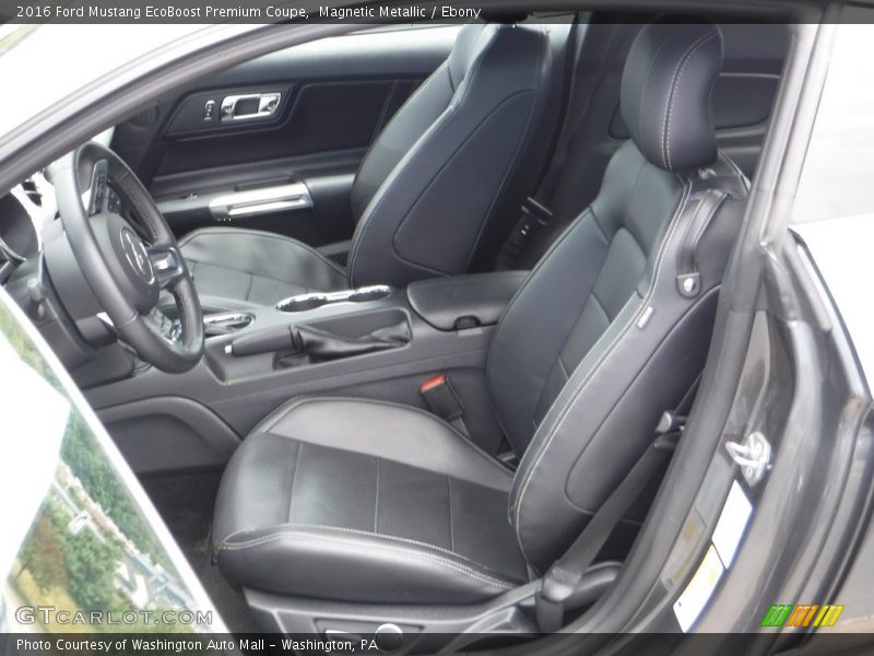 Magnetic Metallic / Ebony 2016 Ford Mustang EcoBoost Premium Coupe
