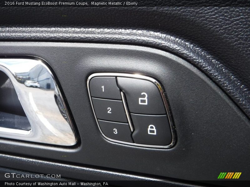 Magnetic Metallic / Ebony 2016 Ford Mustang EcoBoost Premium Coupe