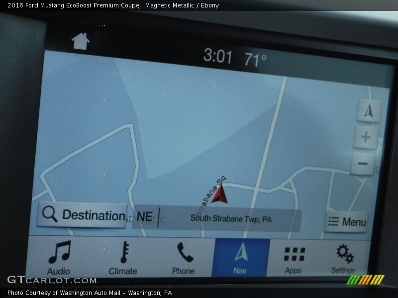 Magnetic Metallic / Ebony 2016 Ford Mustang EcoBoost Premium Coupe