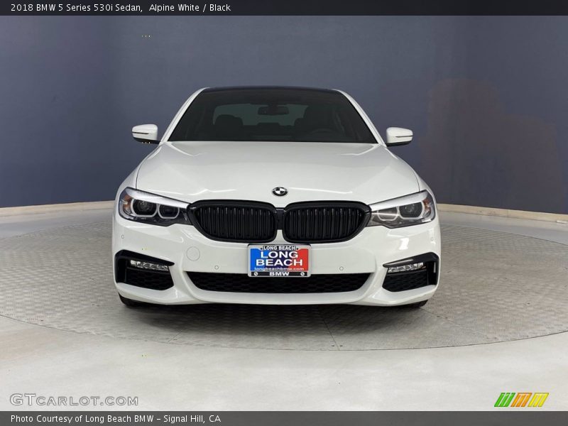 Alpine White / Black 2018 BMW 5 Series 530i Sedan