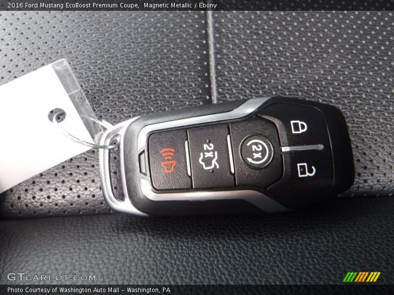 Magnetic Metallic / Ebony 2016 Ford Mustang EcoBoost Premium Coupe