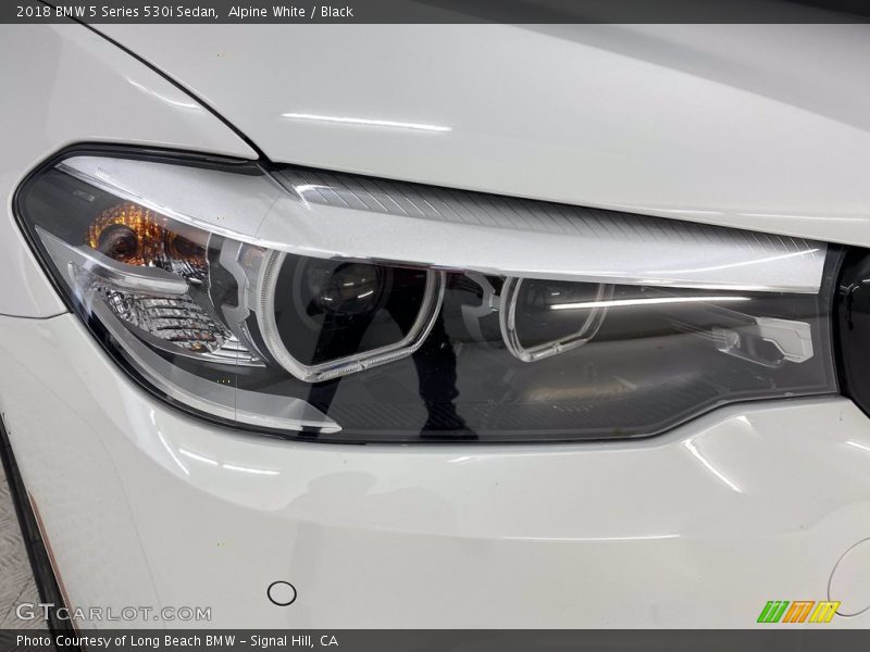 Alpine White / Black 2018 BMW 5 Series 530i Sedan