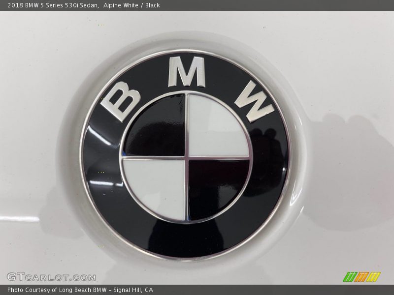 Alpine White / Black 2018 BMW 5 Series 530i Sedan