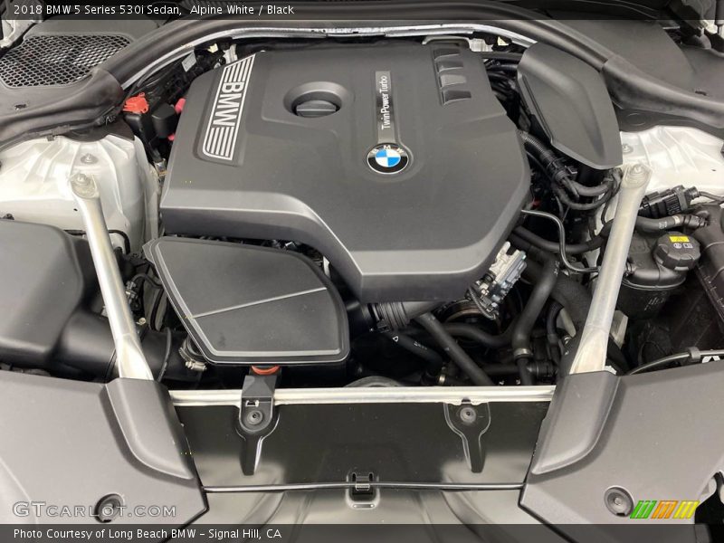 Alpine White / Black 2018 BMW 5 Series 530i Sedan
