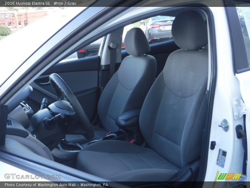 White / Gray 2016 Hyundai Elantra SE