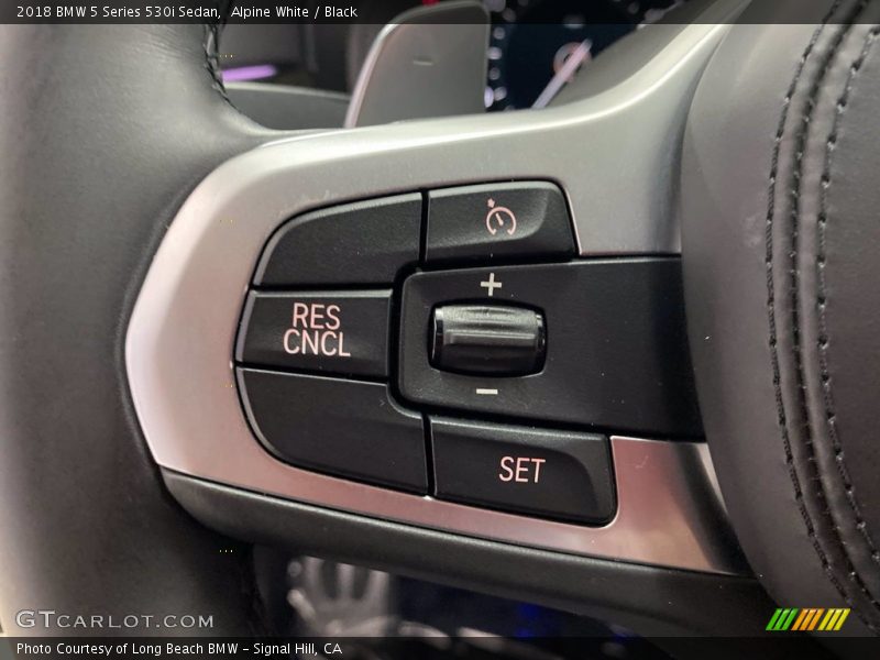 Alpine White / Black 2018 BMW 5 Series 530i Sedan