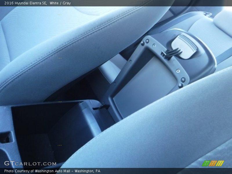 White / Gray 2016 Hyundai Elantra SE