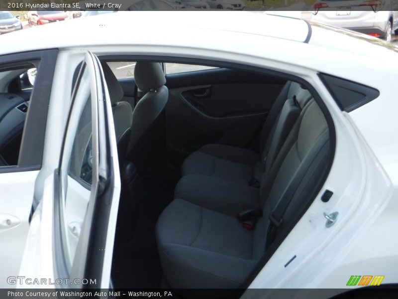 White / Gray 2016 Hyundai Elantra SE
