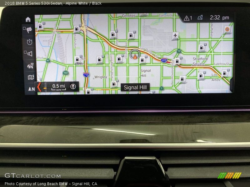 Alpine White / Black 2018 BMW 5 Series 530i Sedan