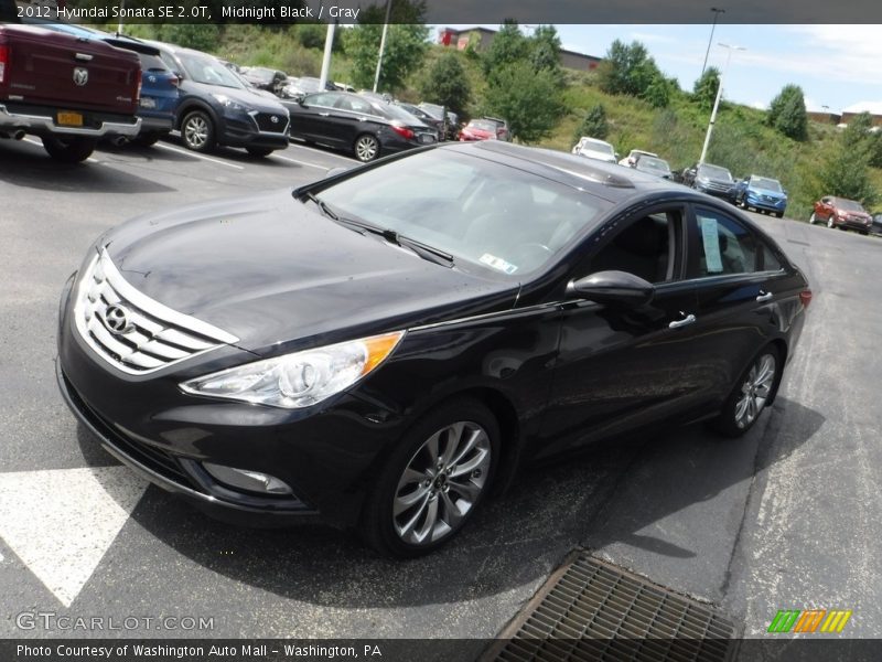 Midnight Black / Gray 2012 Hyundai Sonata SE 2.0T