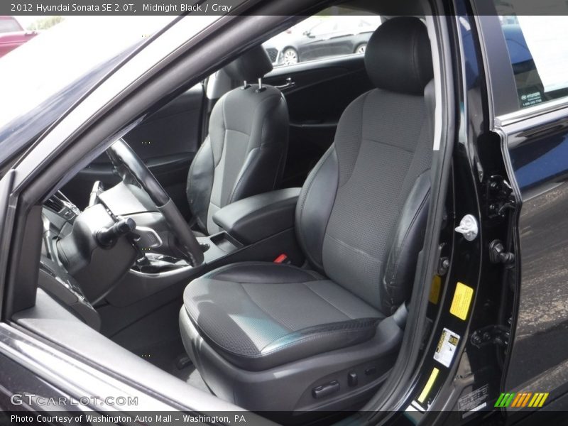 Midnight Black / Gray 2012 Hyundai Sonata SE 2.0T