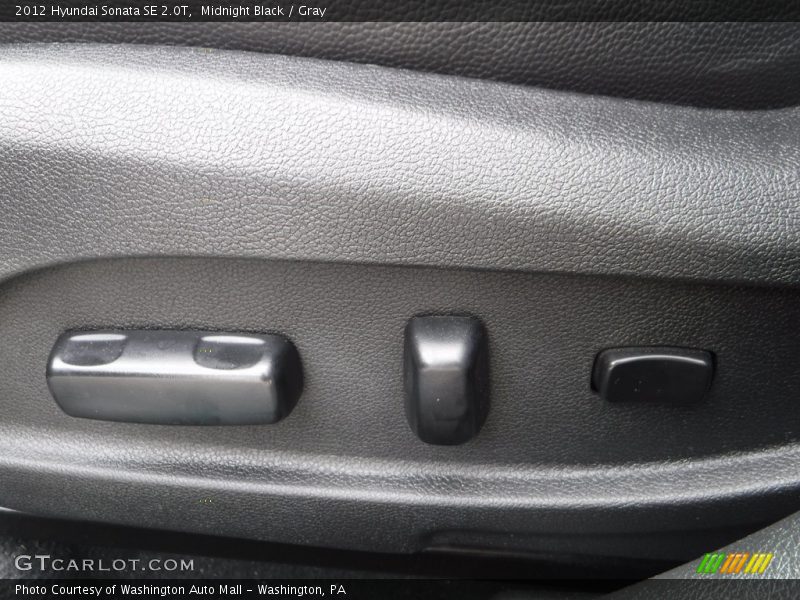 Midnight Black / Gray 2012 Hyundai Sonata SE 2.0T