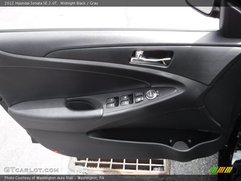 Midnight Black / Gray 2012 Hyundai Sonata SE 2.0T