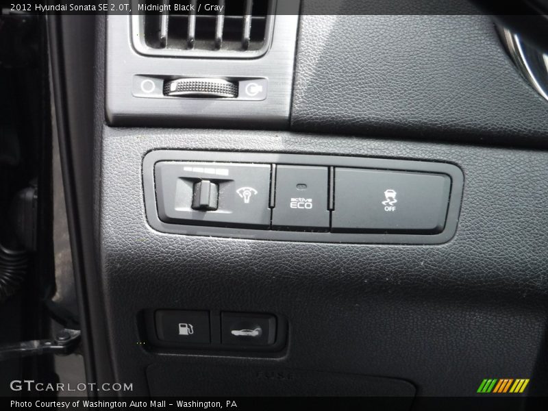 Midnight Black / Gray 2012 Hyundai Sonata SE 2.0T