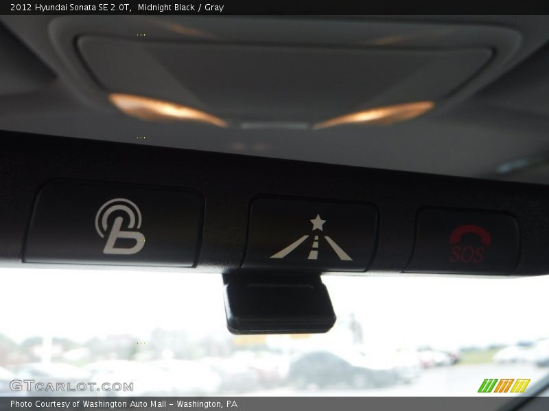 Midnight Black / Gray 2012 Hyundai Sonata SE 2.0T