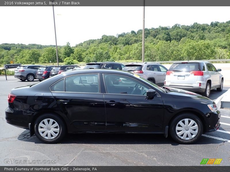 Black / Titan Black 2016 Volkswagen Jetta S